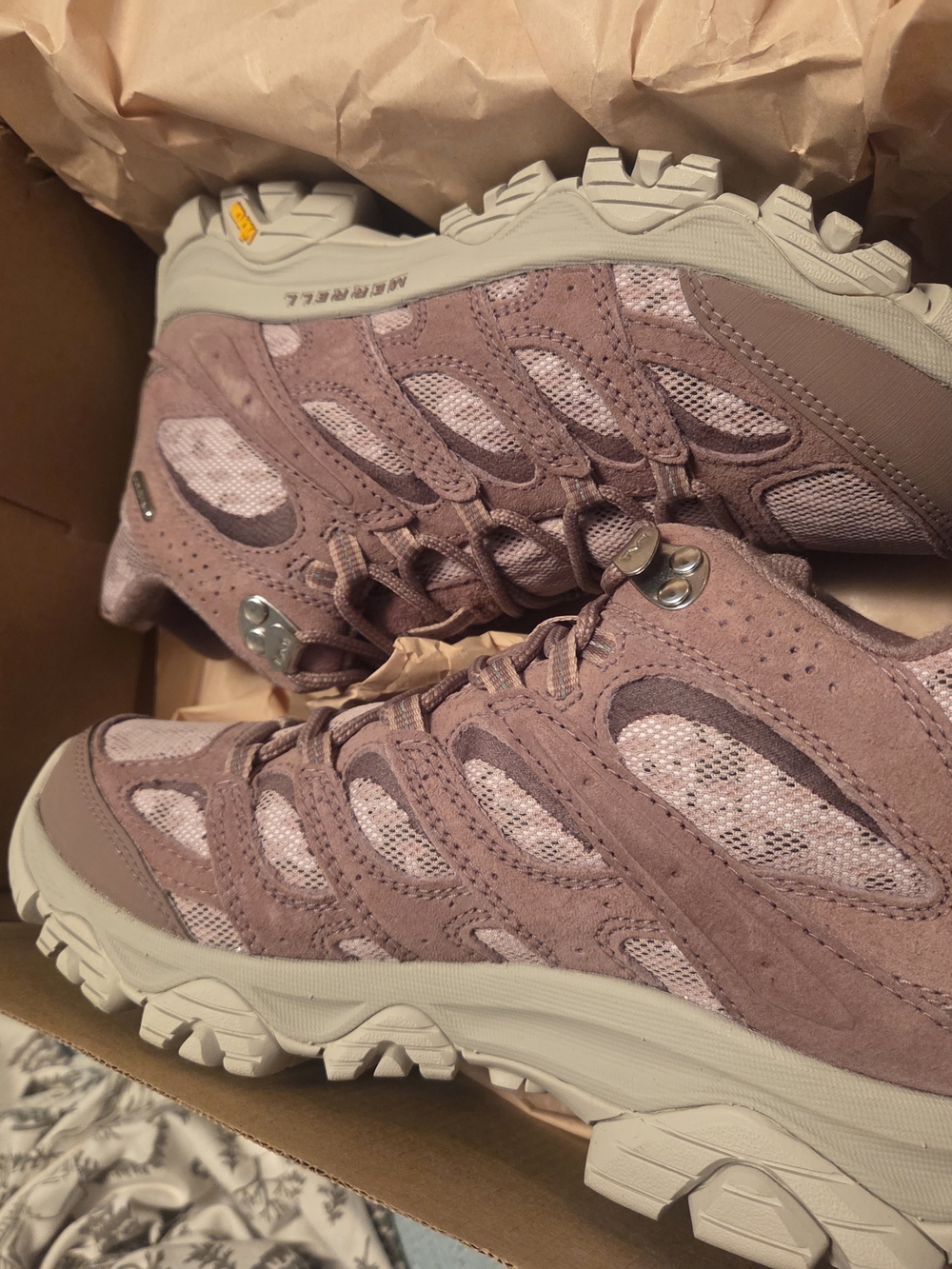 Merrell Women's Rose Suede Mesh Hiking Sneakers